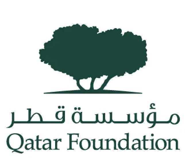 Logo of Qatar Foundation, a state-supported non-profit established in 1995 to promote education, science, and community development in Qatar.