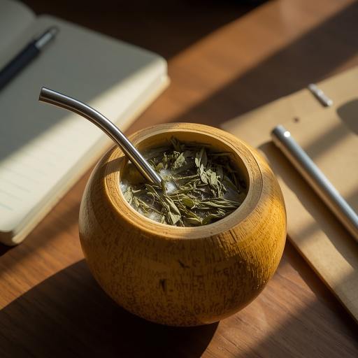 Mate is a traditional South American herbal tea made from the dried leaves of the yerba mate plant. Naturally rich in antioxidants, vitamins, and caffeine, it provides a smooth energy boost, enhances focus, and fosters a sense of well-being