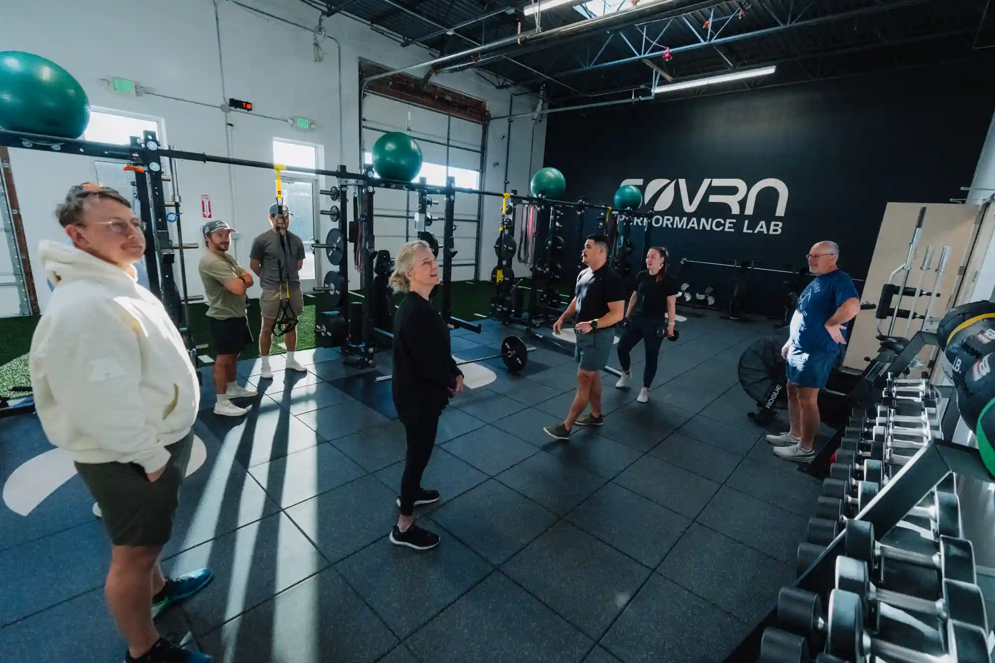 Group fitness training at SOVRN Performance Lab in Golden, CO