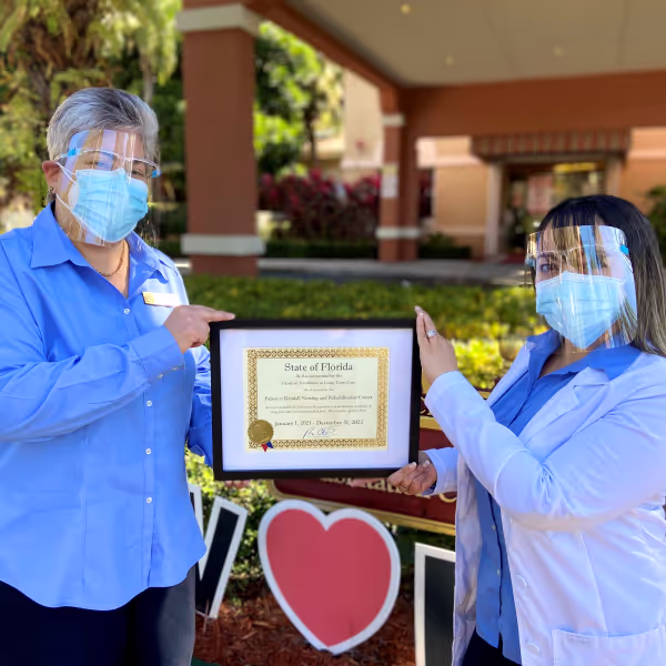 Palace Nursing & Rehab Center Receives Florida’s Most Prestigious Accreditation