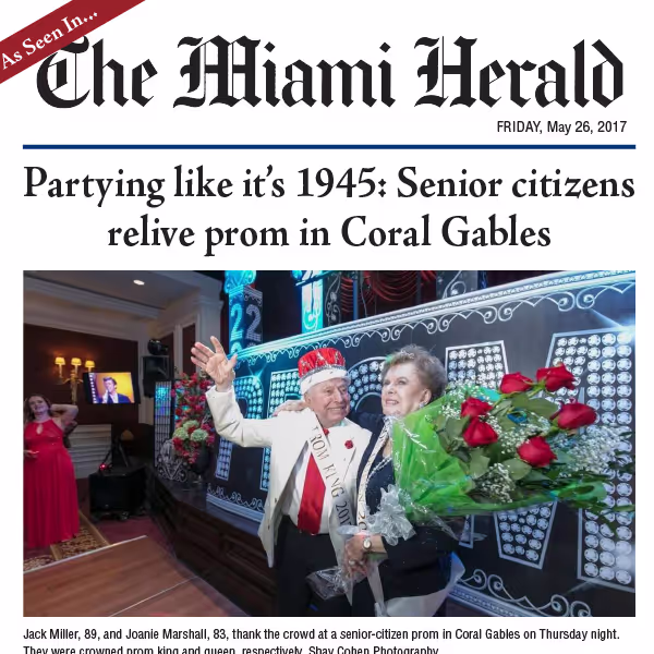 Partying like it's 1945: Senior citizens relive prom in Coral Gables