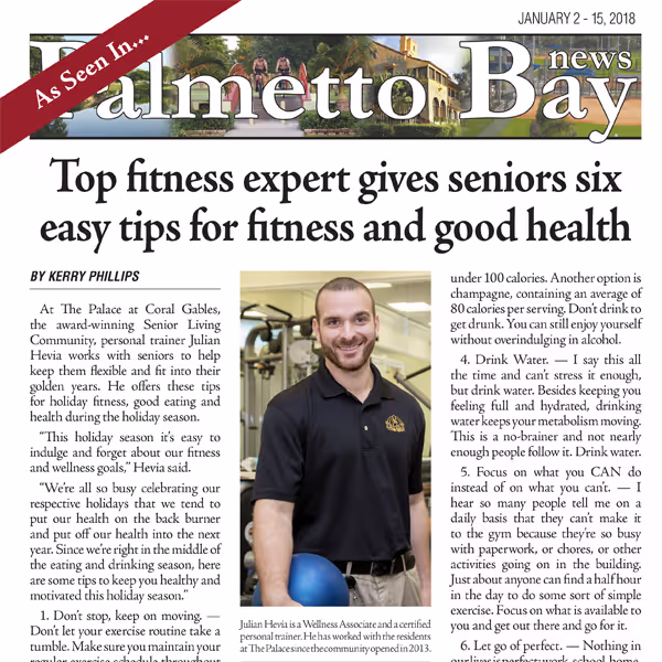 Top fitness expert gives seniors six easy tips for fitness and good health