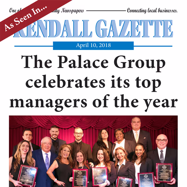 The Palace Group celebrates its top managers of the year