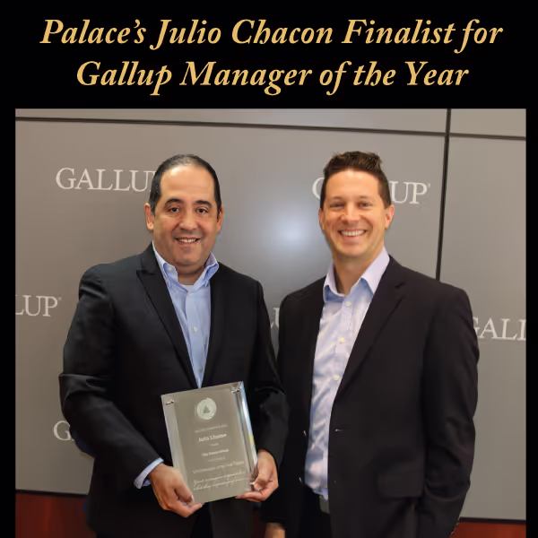 Palace’s Julio Chacon Finalist for Gallup Manager of the Year