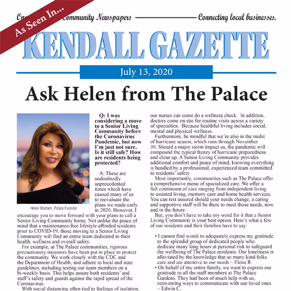Ask Helen from the Palace