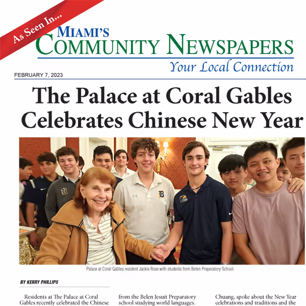 The Palace at Coral Gables Celebrates Chinese New Year