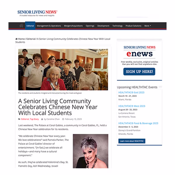 A Senior Living Community Celebrates Chinese New Year With Local Students