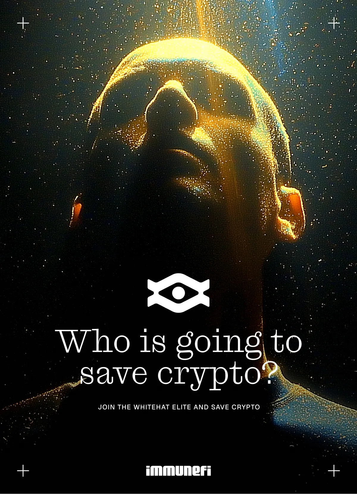 Immunefi poster "who is going to save crypto"