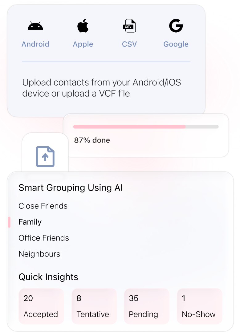 mobile windows depicting ai processes