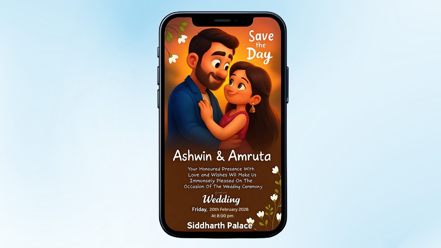 Romantic WhatsApp Wedding Invitation Ideas
