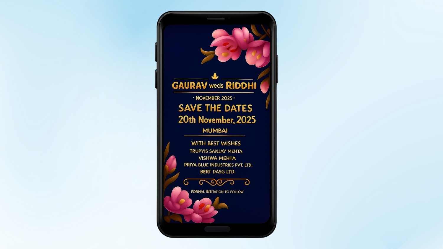 Family-Friendly WhatsApp Wedding Invitation Ideas