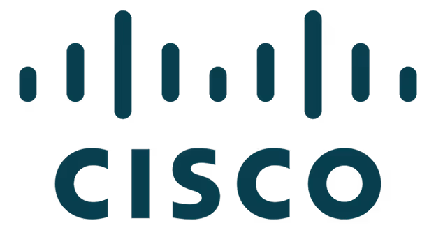 Cisco logo with stylized vertical bars above the company name.