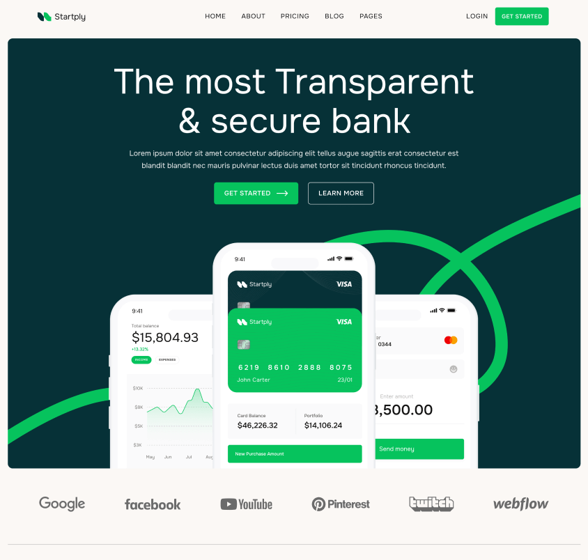 Startply X - Home V3 Page - Multi-Purpose Startup Webflow Template