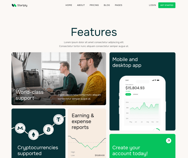 Startply X - Features Page - Multi-Purpose Startup Webflow Template