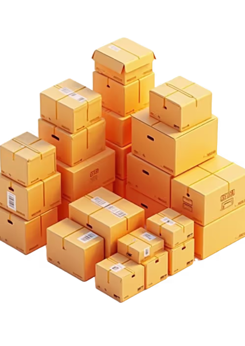 Une pile de carton