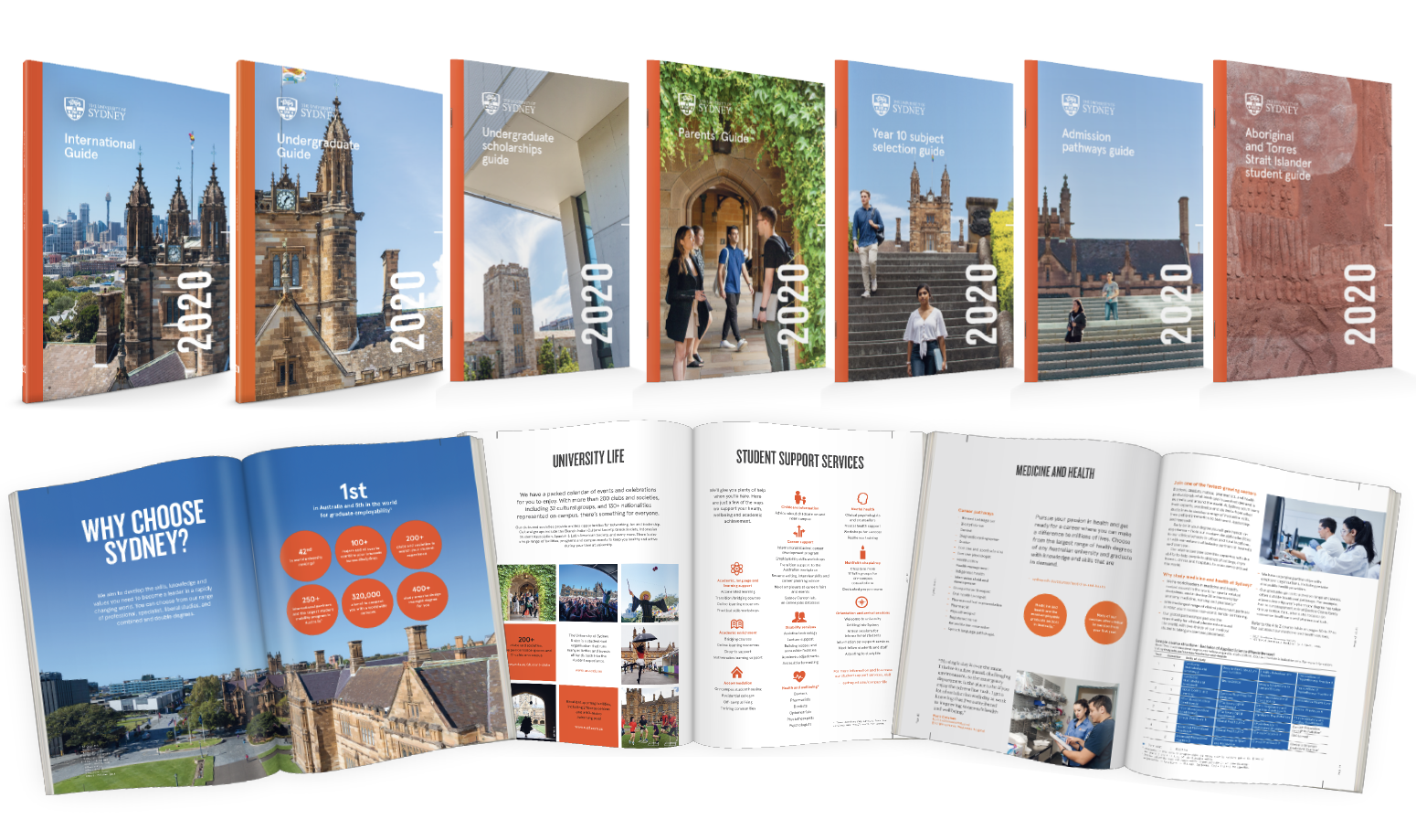 University of Sydney guidebooks I designed