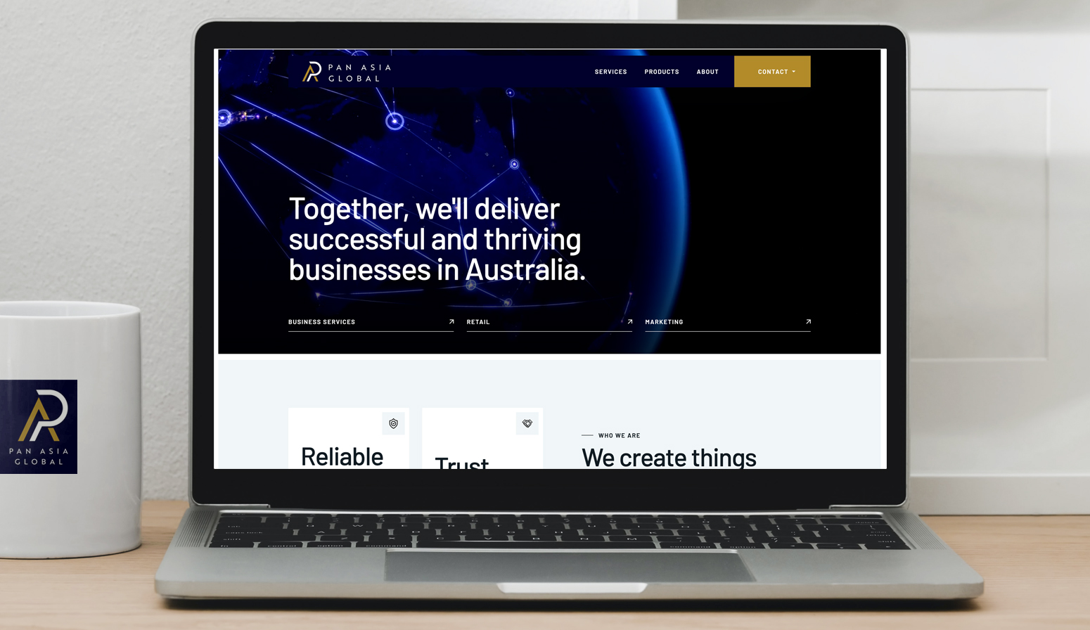 Pan Asia Global home page