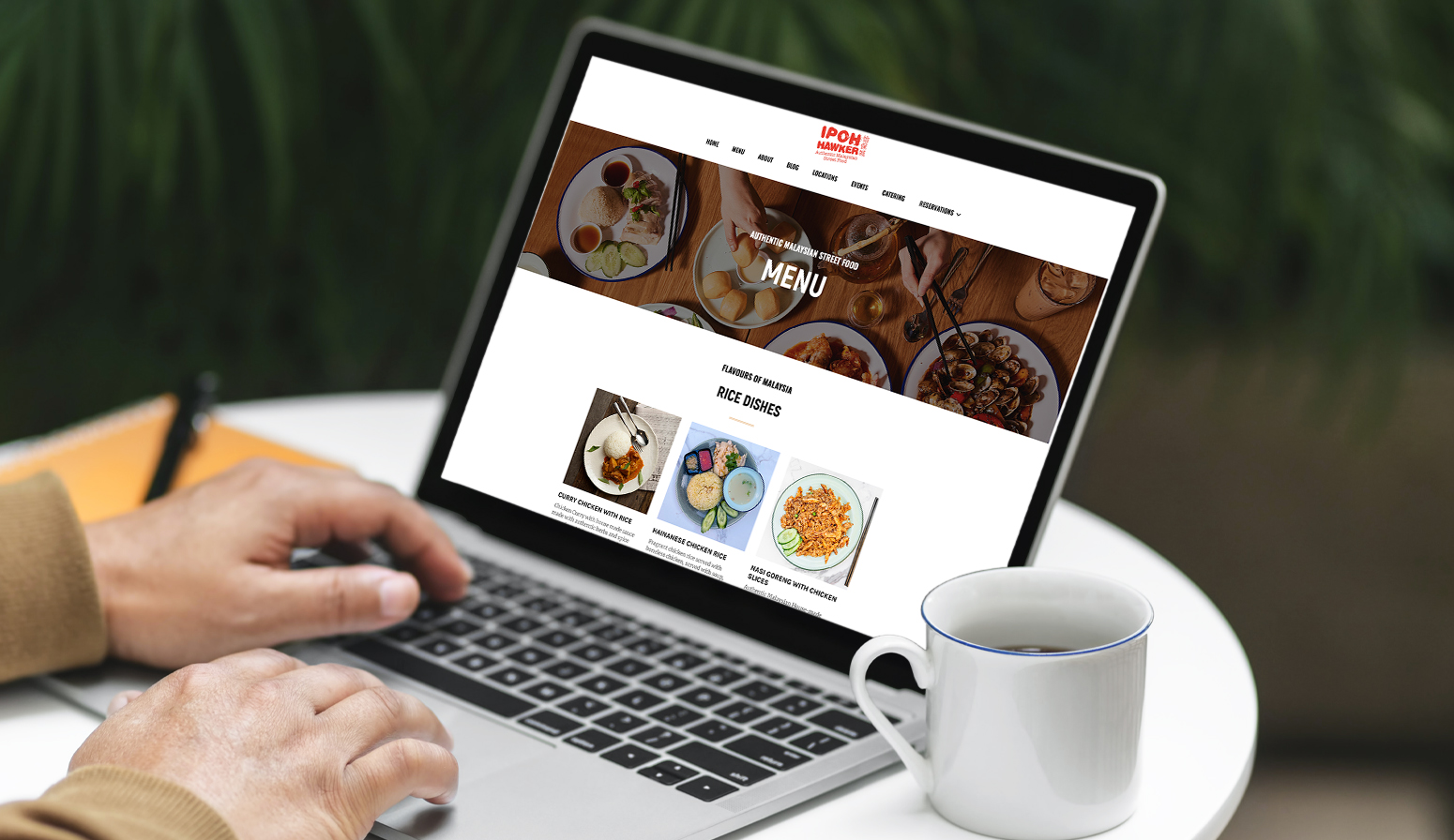 Ipoh Hawker menu page