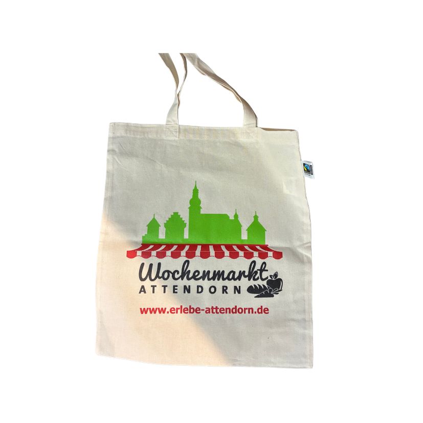 Baumwollbeutel mit Wochenmarkt Aufdruck 