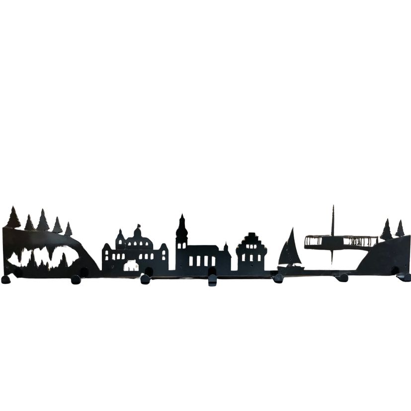  Garderobe "Attendorn Silhouette" klein in schwarz 