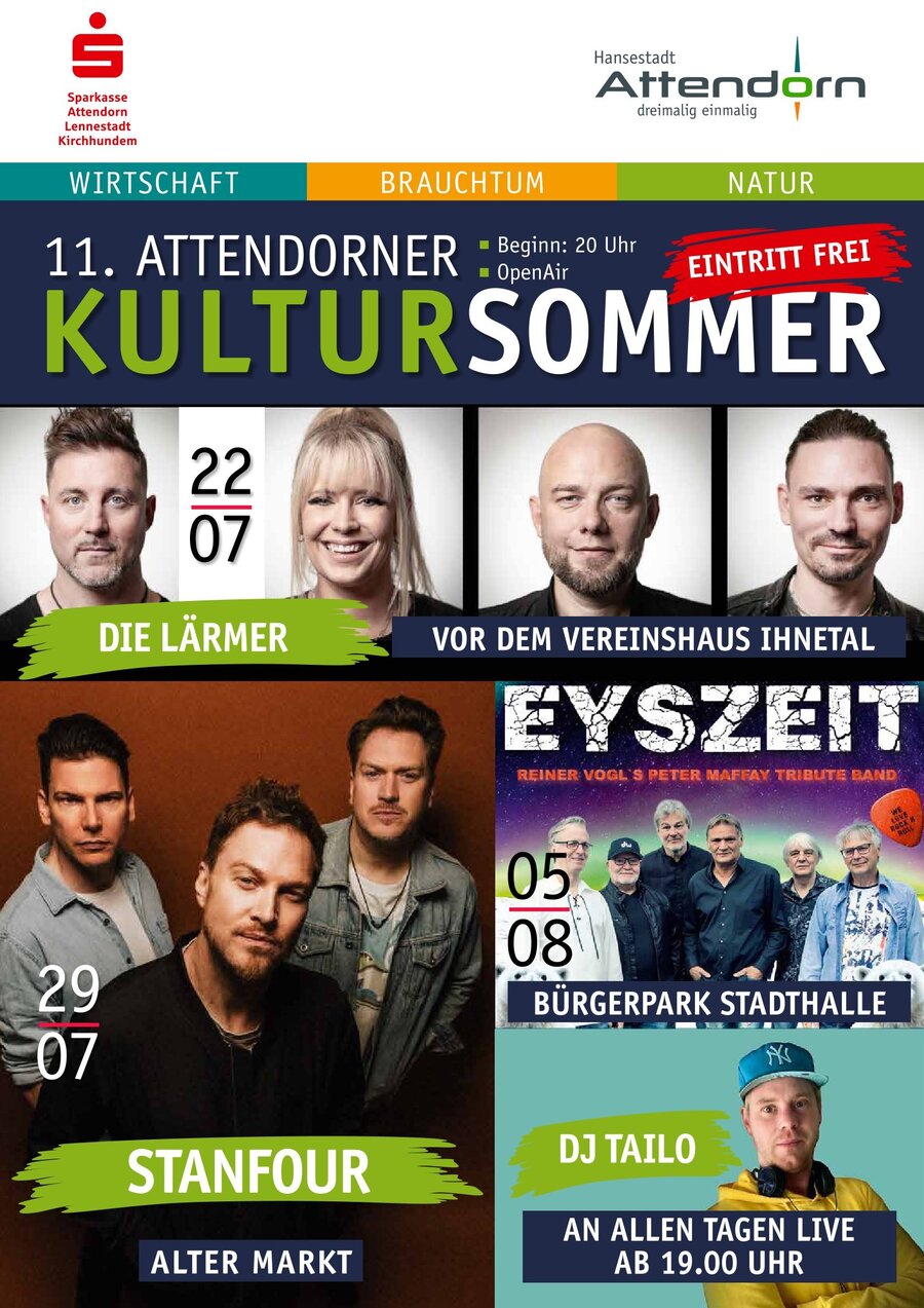 Bild vergrößern: Plakat einer Konzert-Veranstaltungsreihe