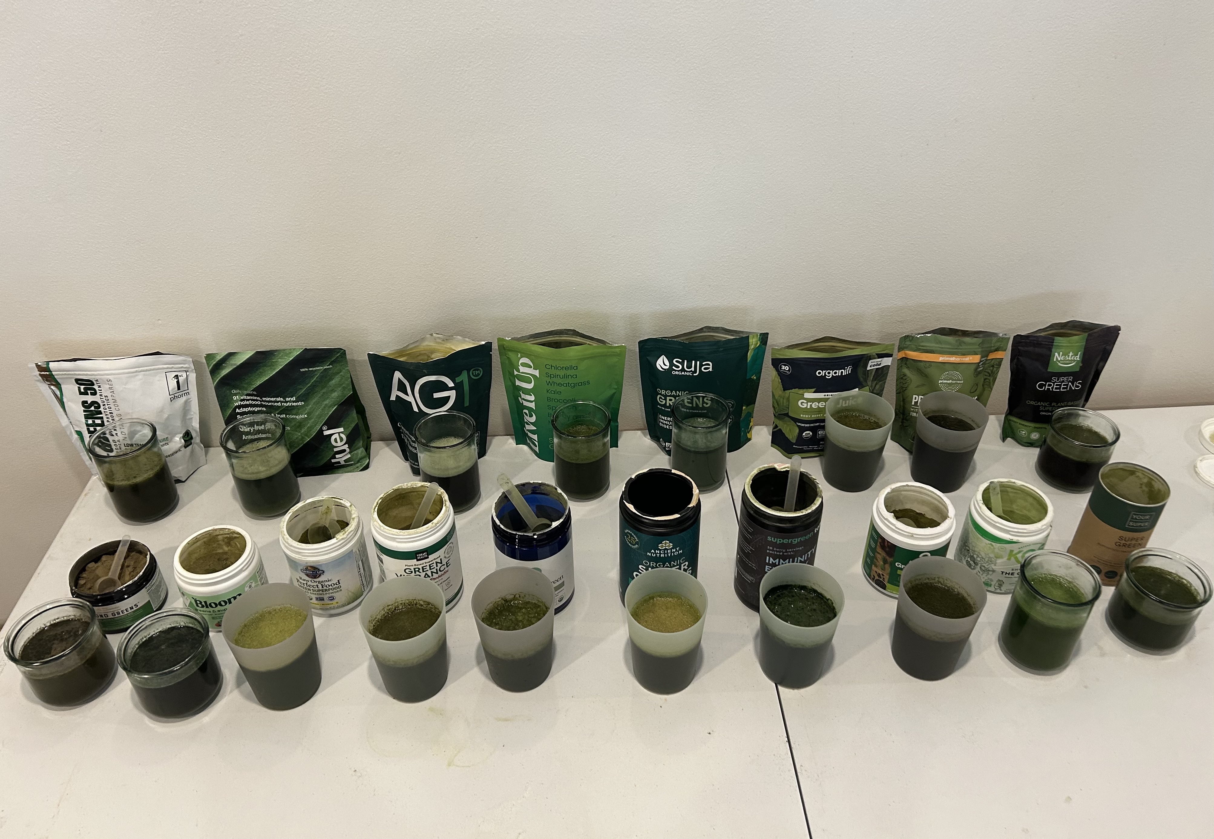 All the superfoods greens powder I tested