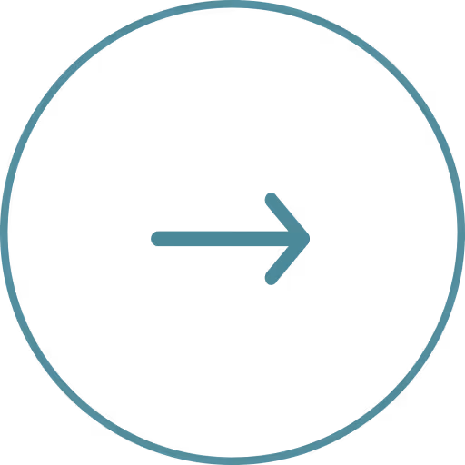 Rechter Pfeil in einem Kreis als Symbol für Richtung oder Navigation.