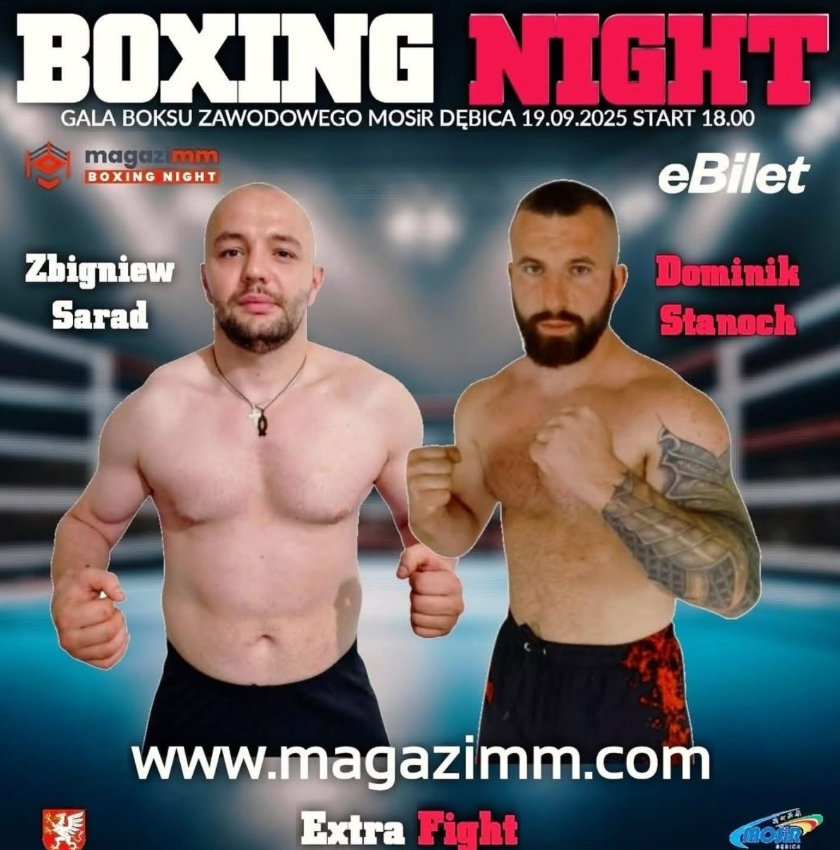 Zbigniew Sarad kämpft wieder am 19.9 gegen Dominik Stanoch