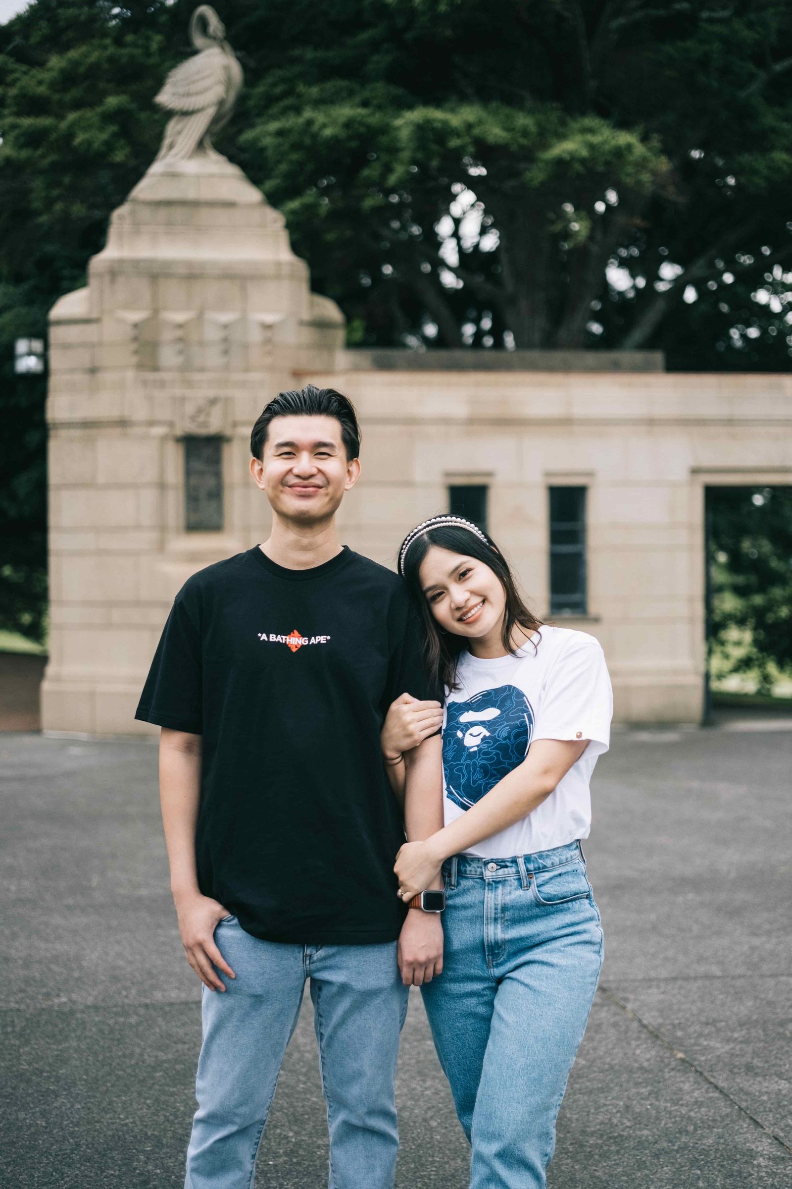 Couple during an Auckland elopement