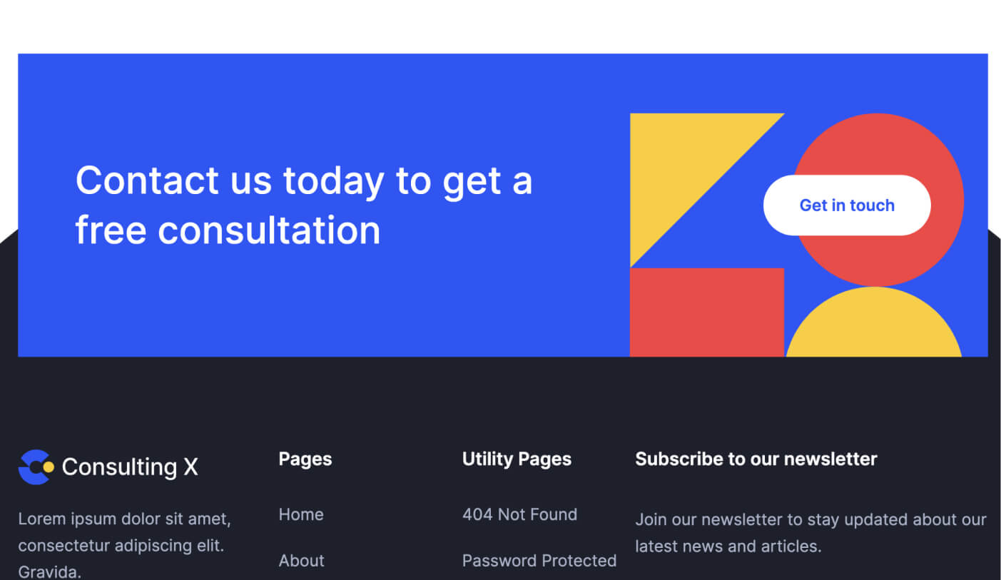 Icons And Graphics - Consulting X Webflow Template