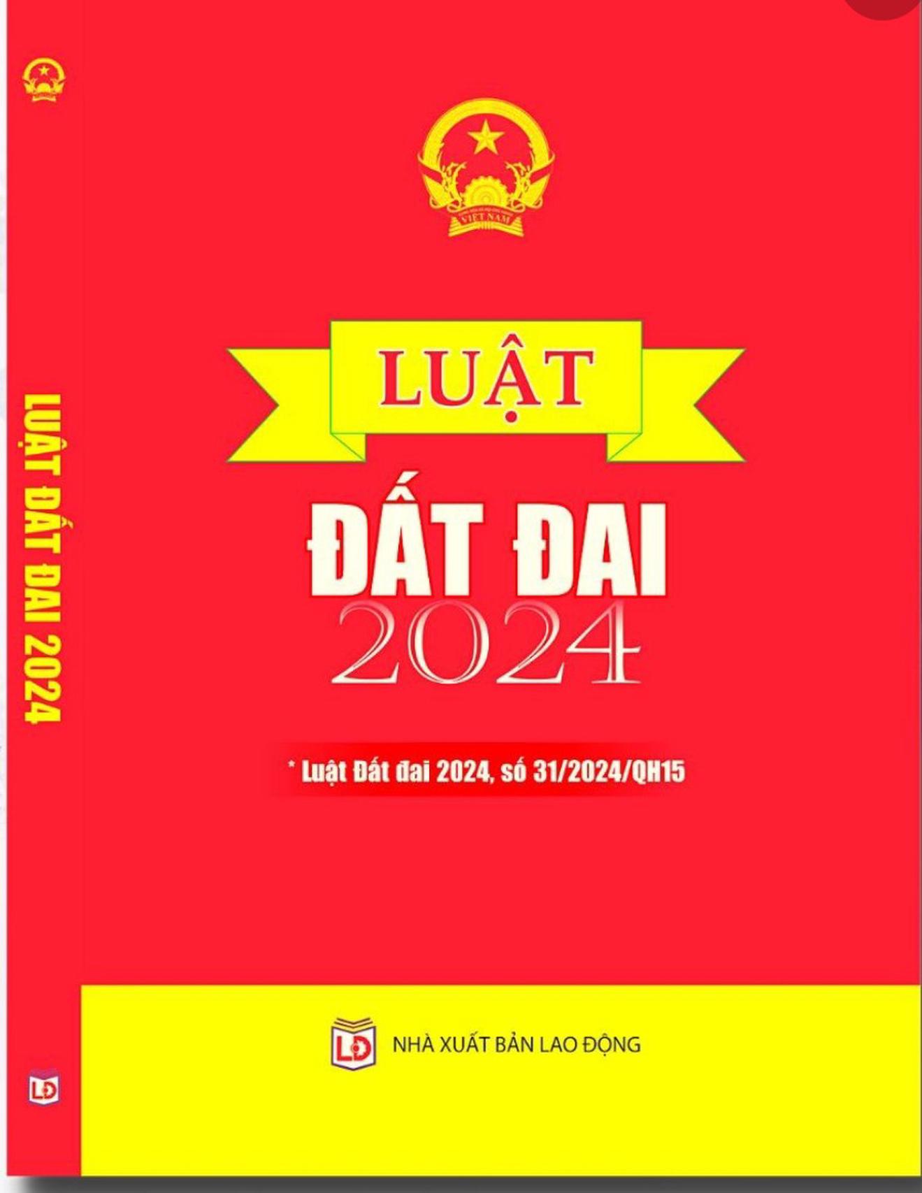 Luật Đất đai 2024 số 31/2024/QH15