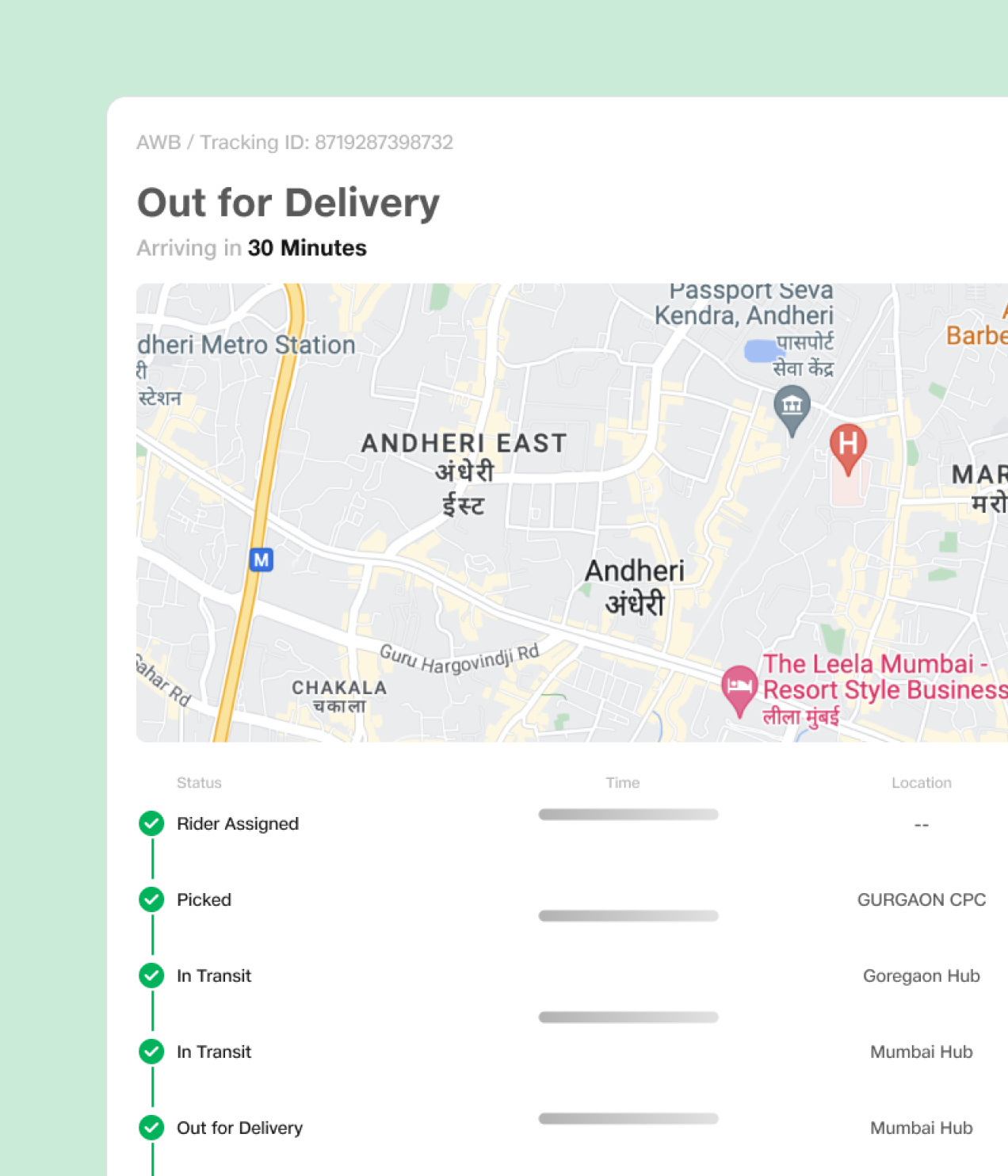 Real-time tracking