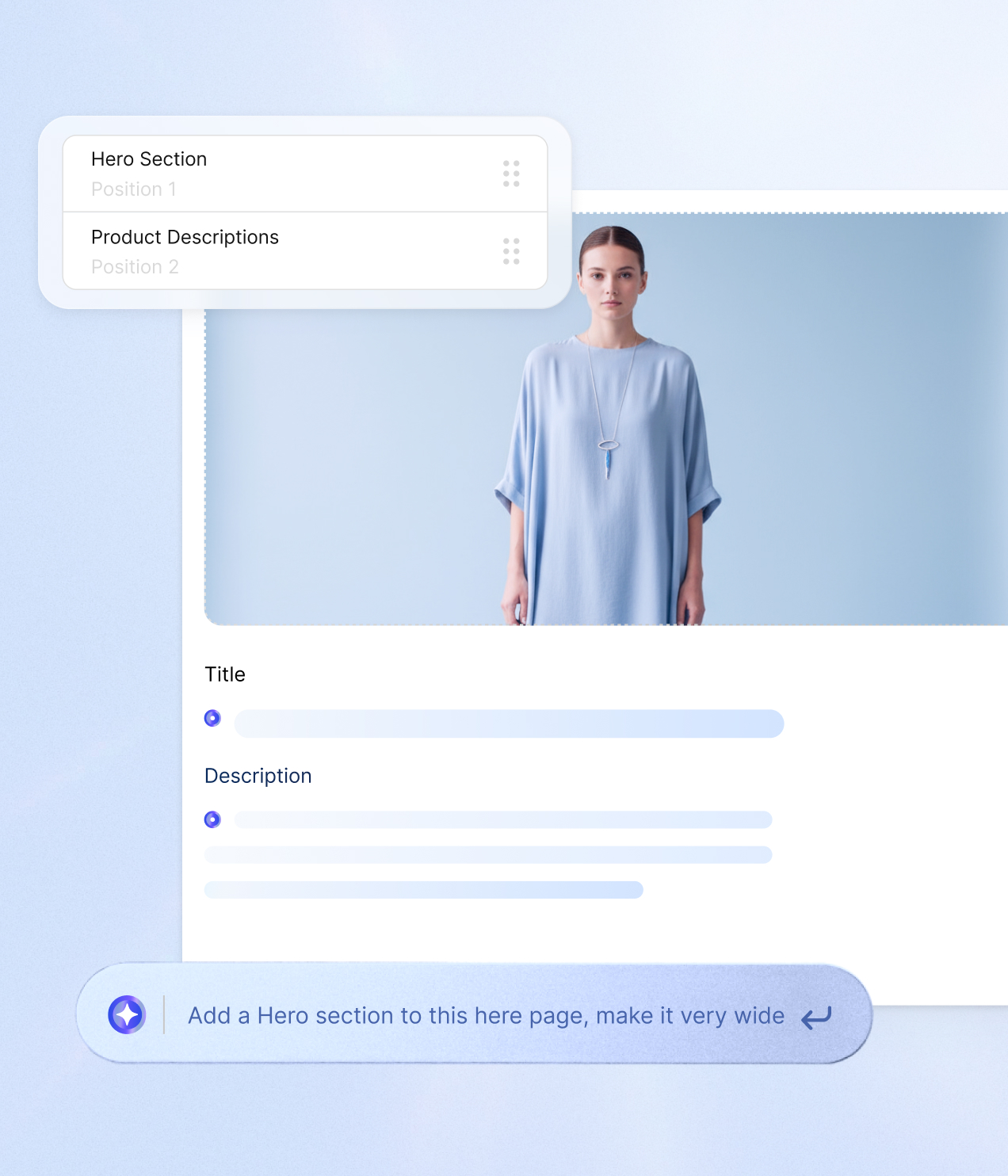 AI-powered section builder