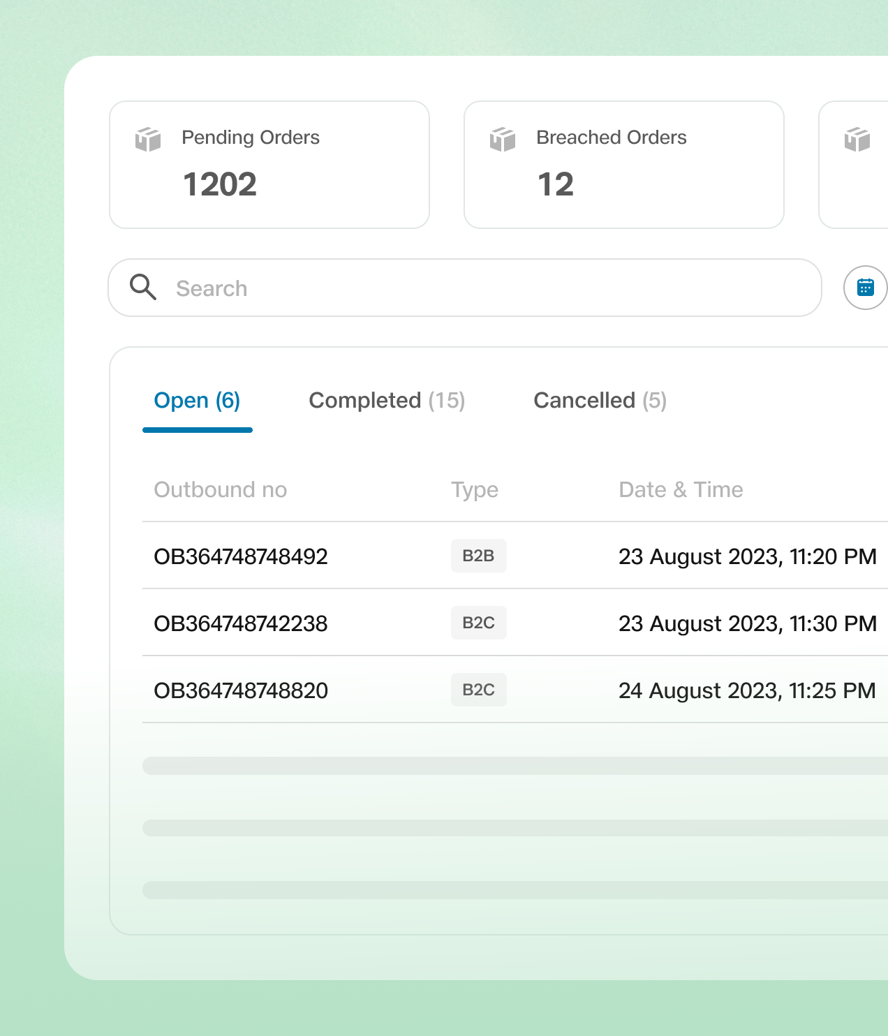 Control tower (multi-warehouse visibility)