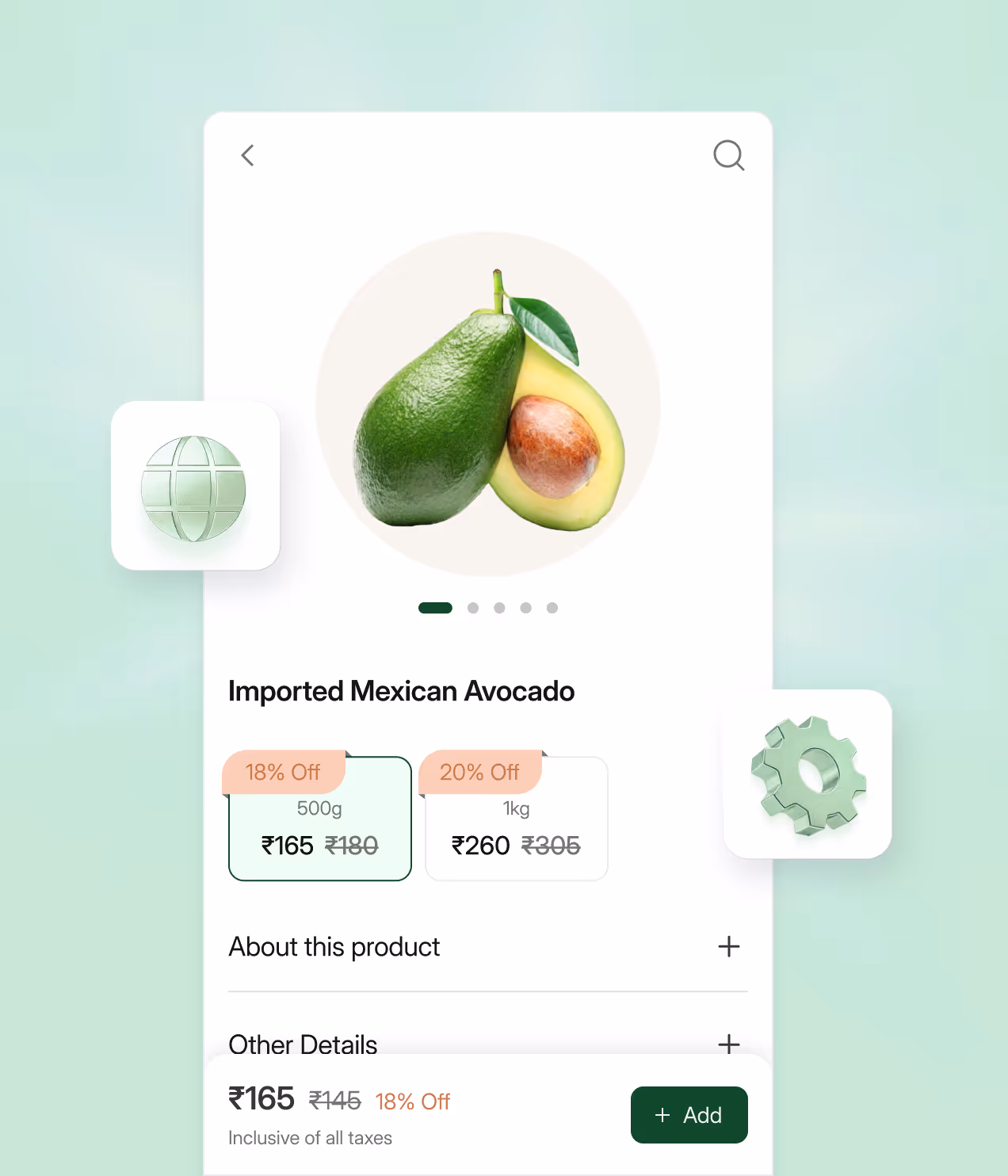 Mobile-optimized design