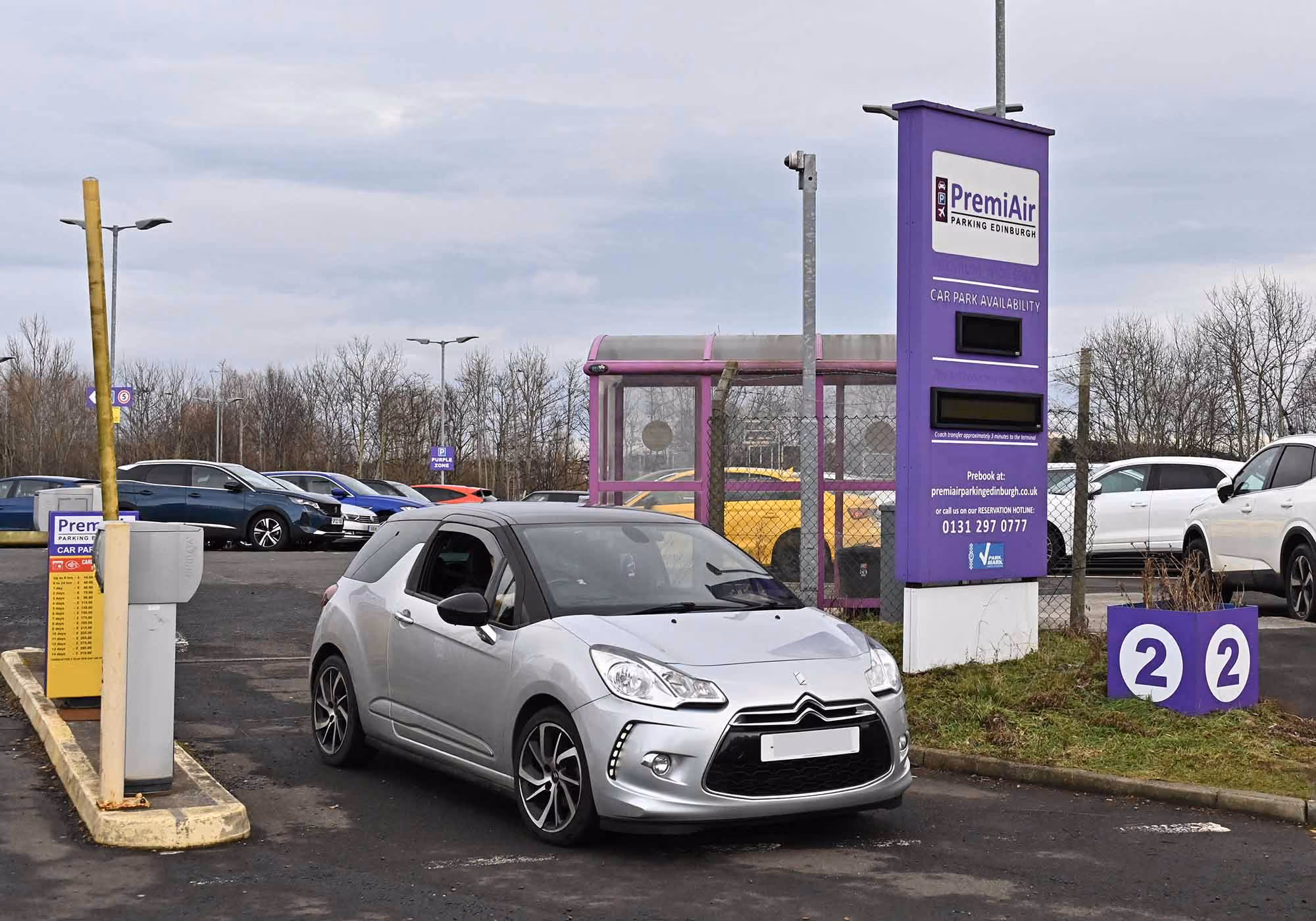 Exit instructions, PremiAir Parking, Edinburgh Airport Parking