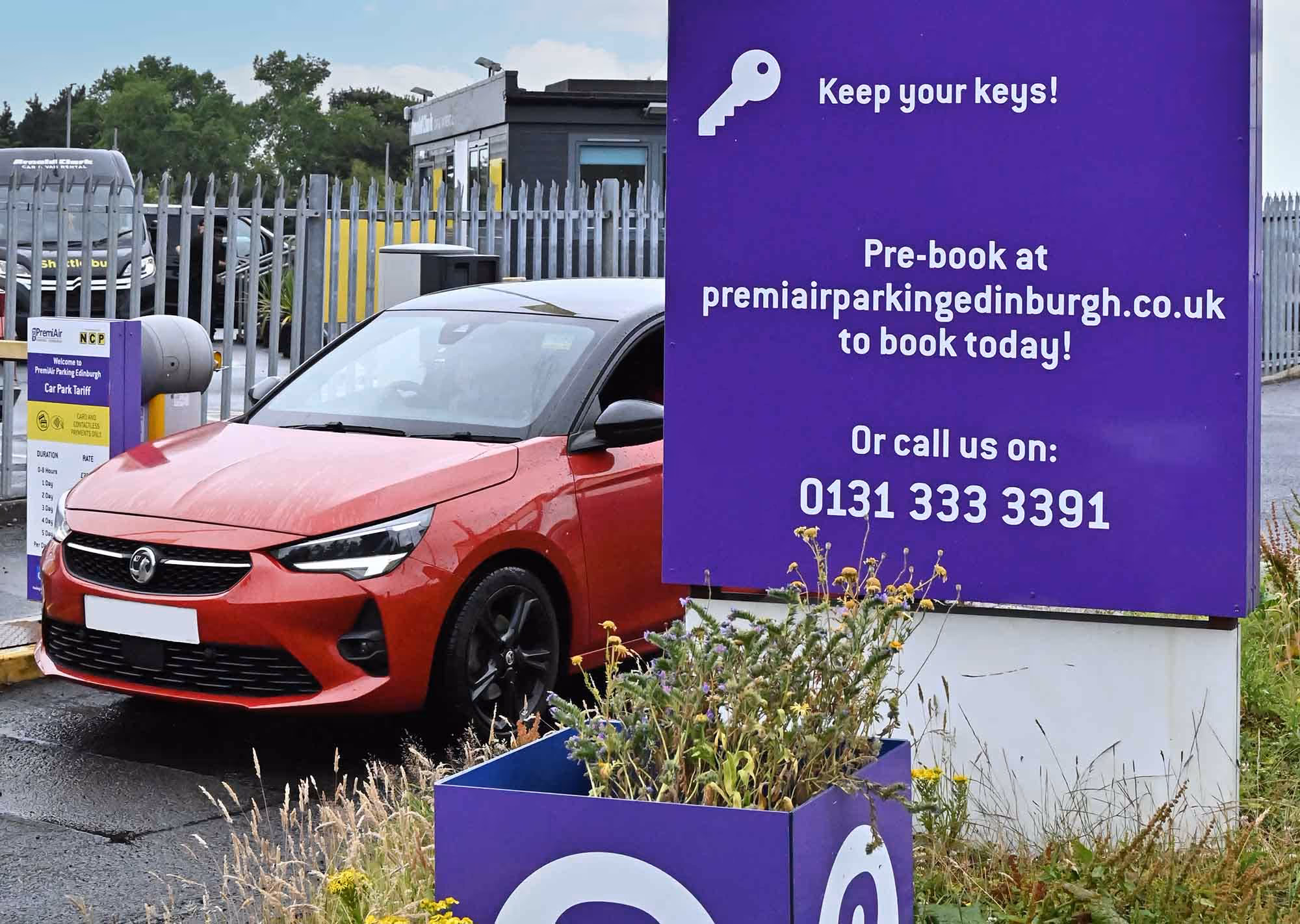 Exit instructions, PremiAir Parking, Edinburgh Airport Parking