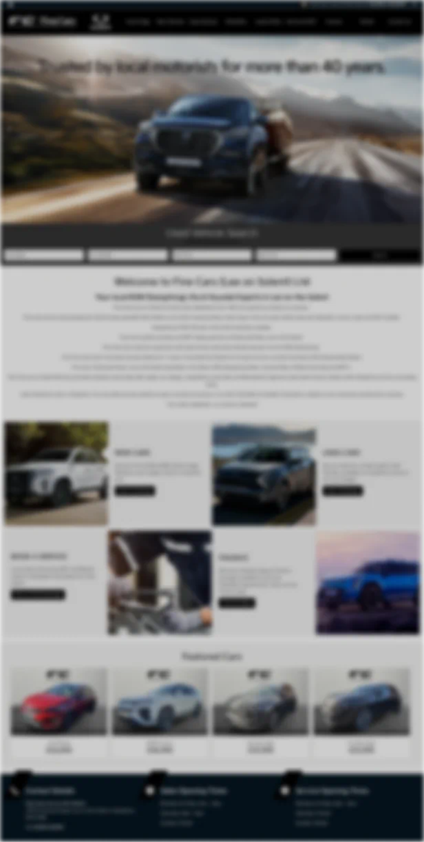 Full screenshot of a client webpage