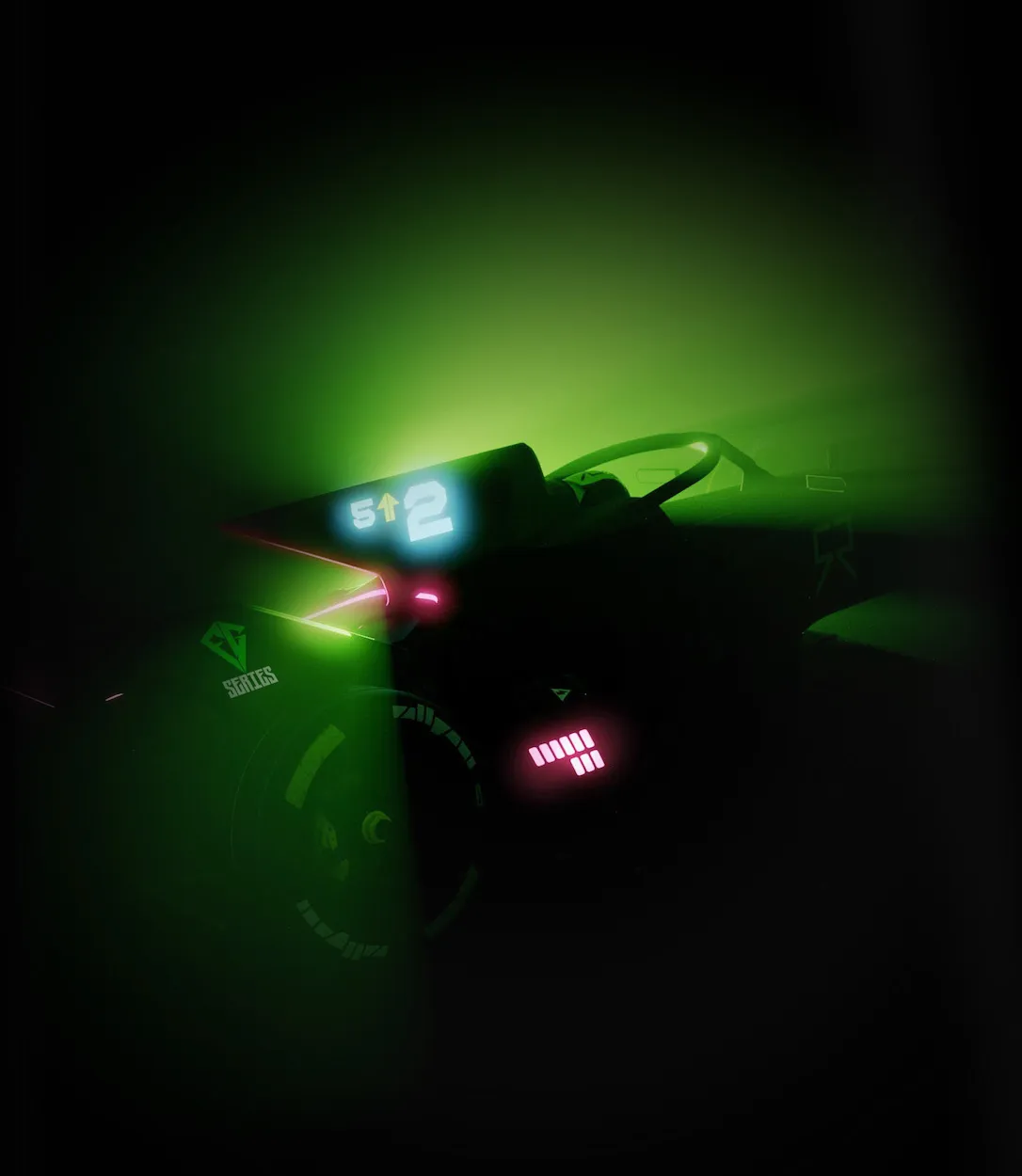 3/4 view of FG series car