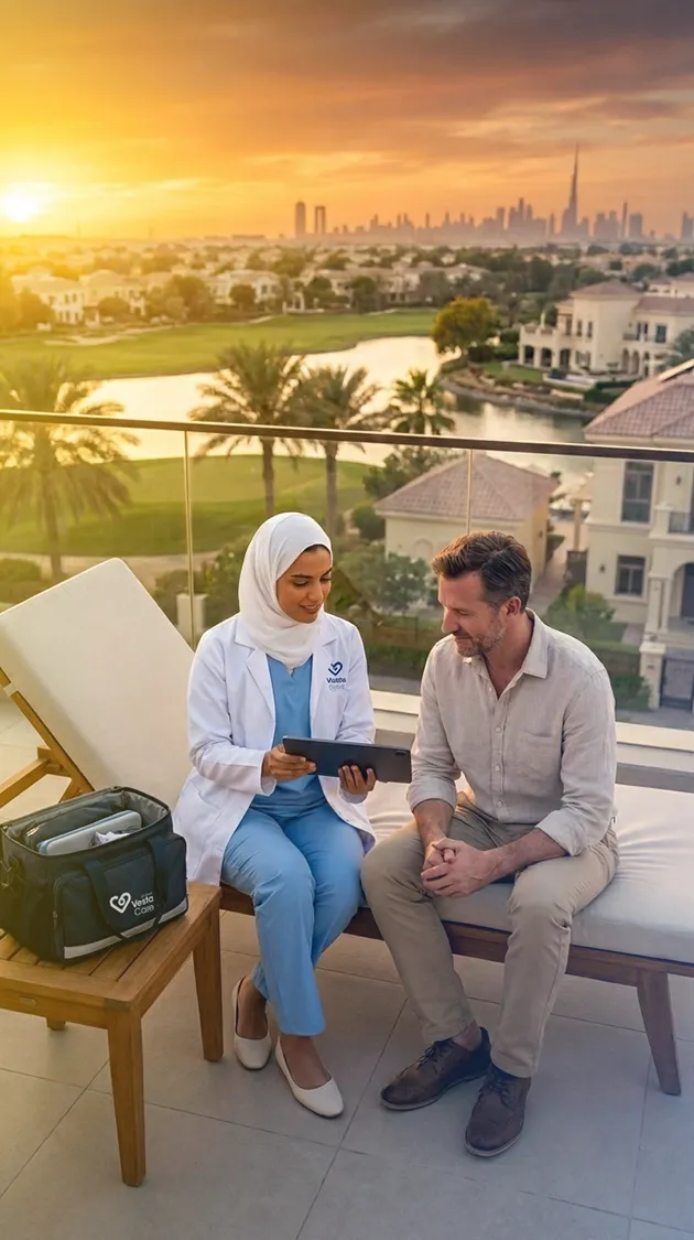 Doctor on call service steps for Emirates Living The Springs The Meadows Dubai