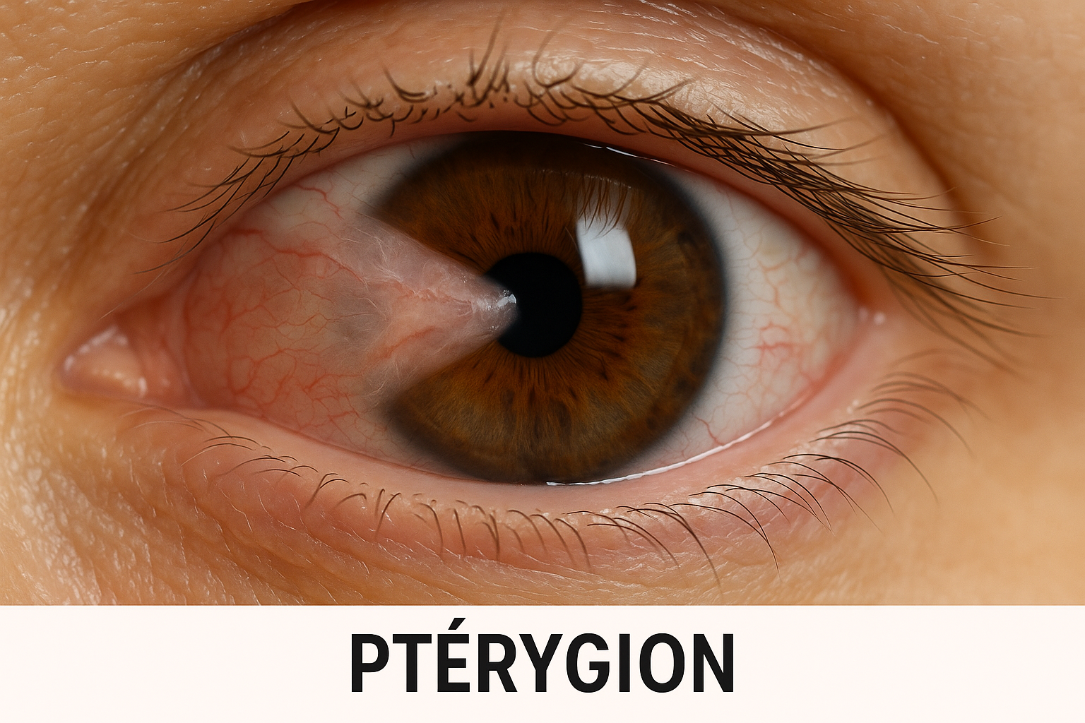 pterygion dans l'oeil