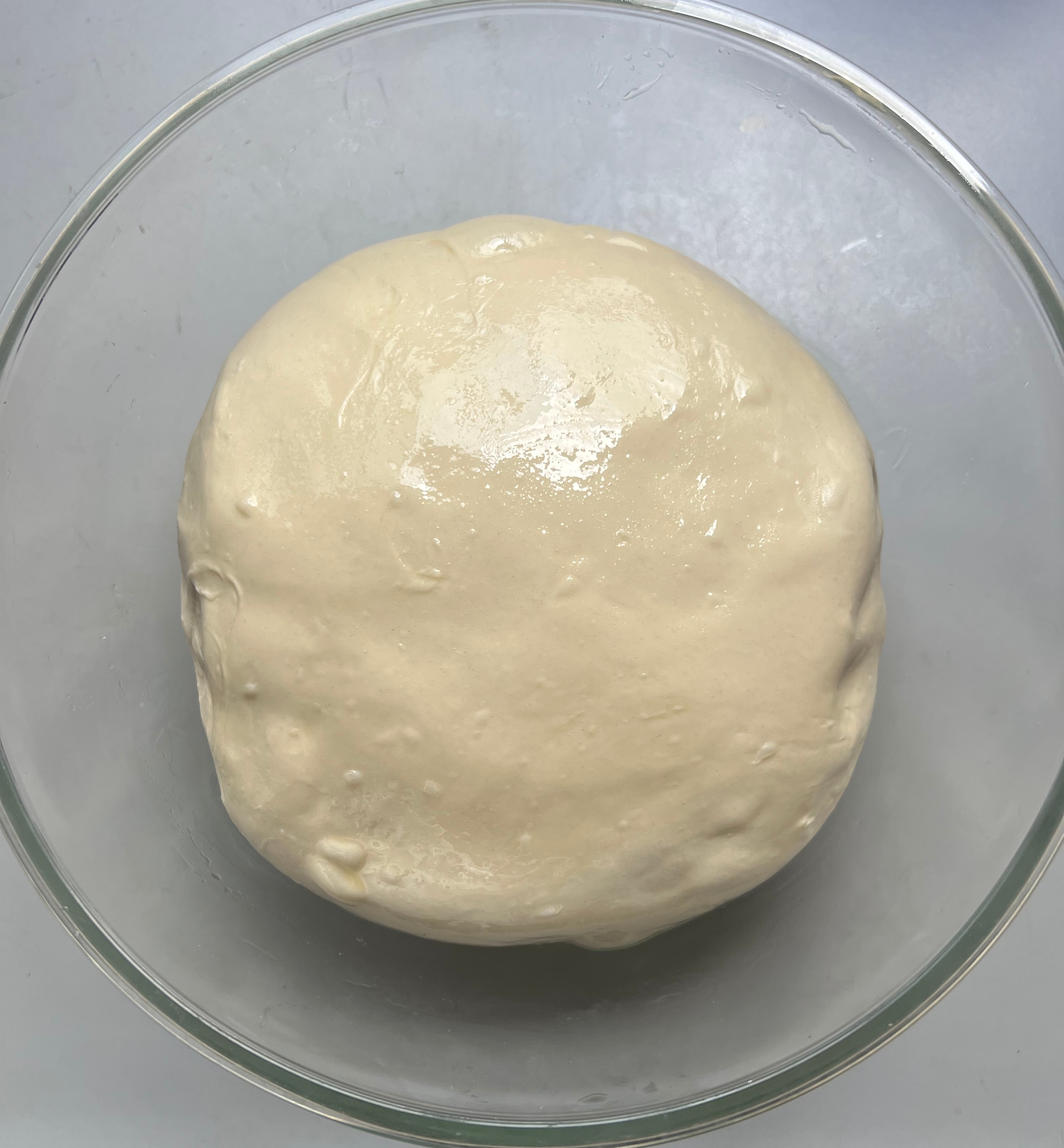 Dough right after mixing