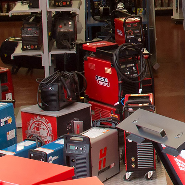 Welding equipment on shop floor