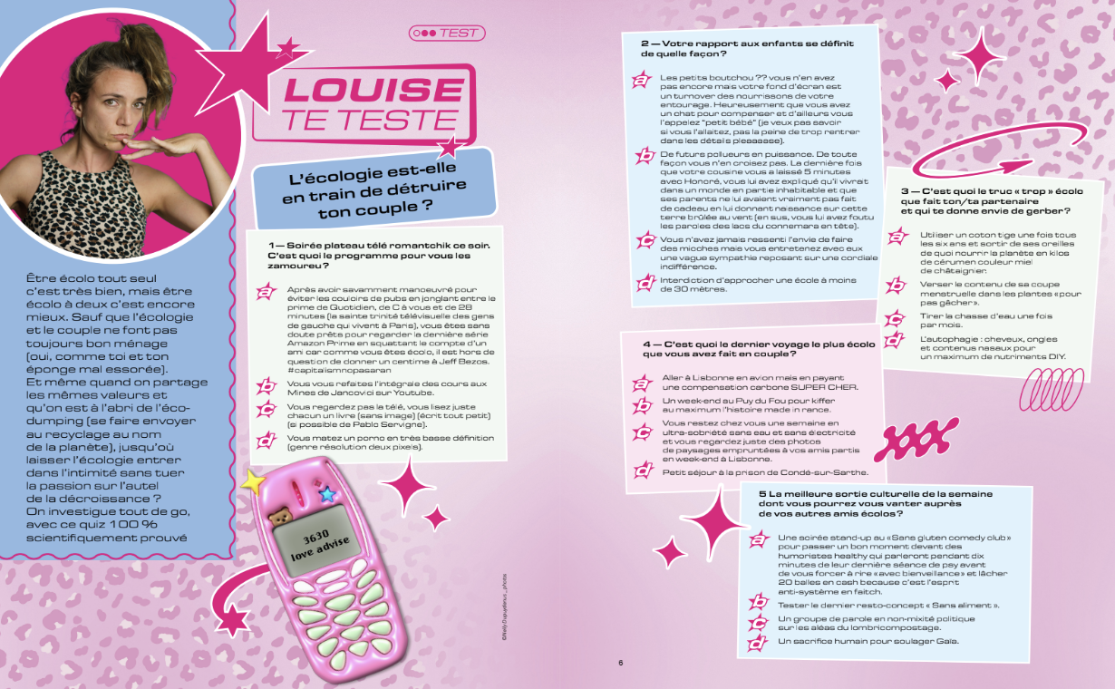 Louise te teste : l'écologie va-t-elle ruiner ton couple ?