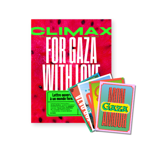 Climax vol. 9 « For Gaza With Love » + le jeu de cartes postales