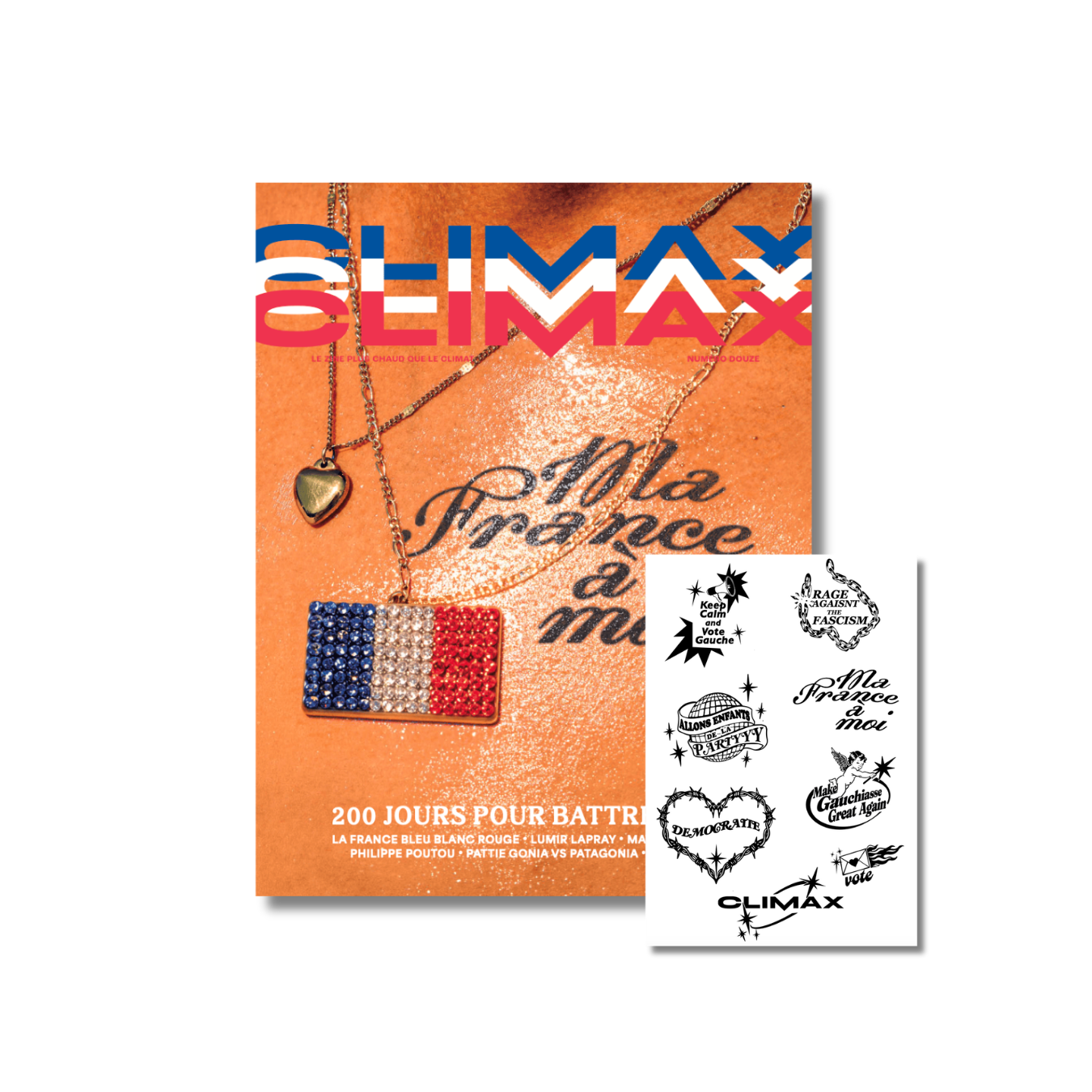 Climax vol. 12 « Ma France à moi » + la planche de tattoos