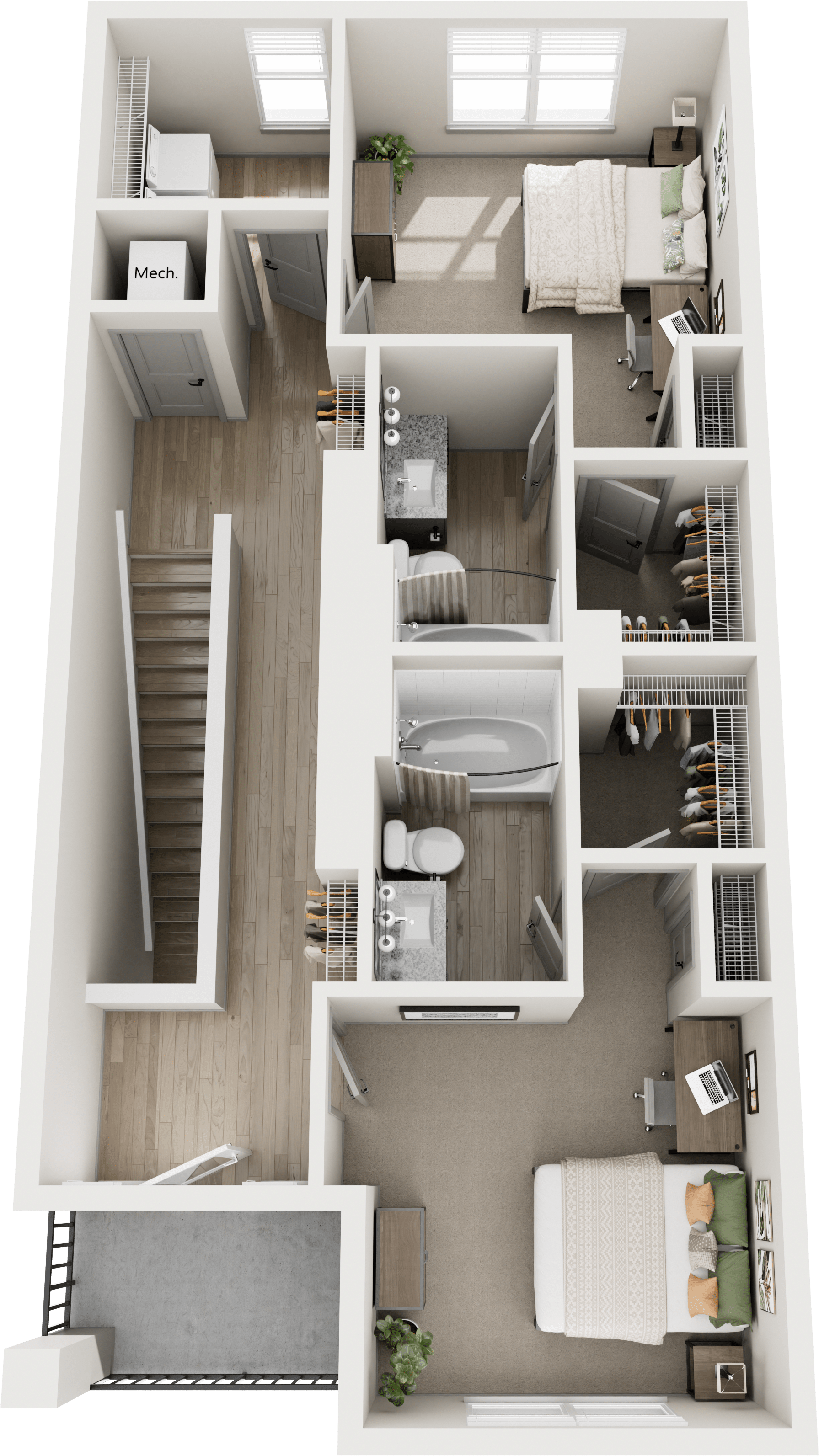 C1 Second Floor Floor Plan