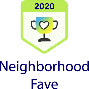 The neighborhood fave logo.