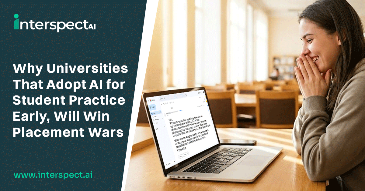 Boost placement rates with AI in career counseling. Discover how InterspectAI's SpectraSeek gives universities a strategic edge in student success.