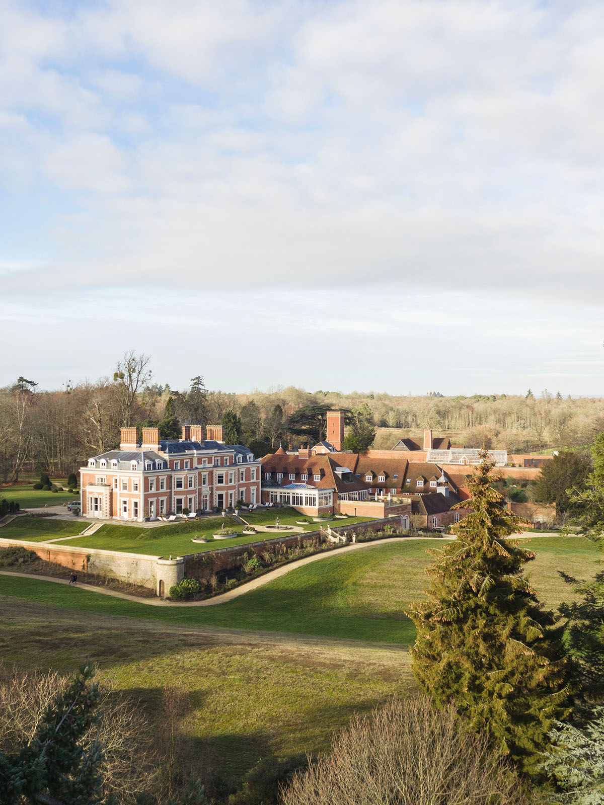 Heckfield Place Estate — exterior view of the estates & masterplanning project by Spratley & Partners, Hants
